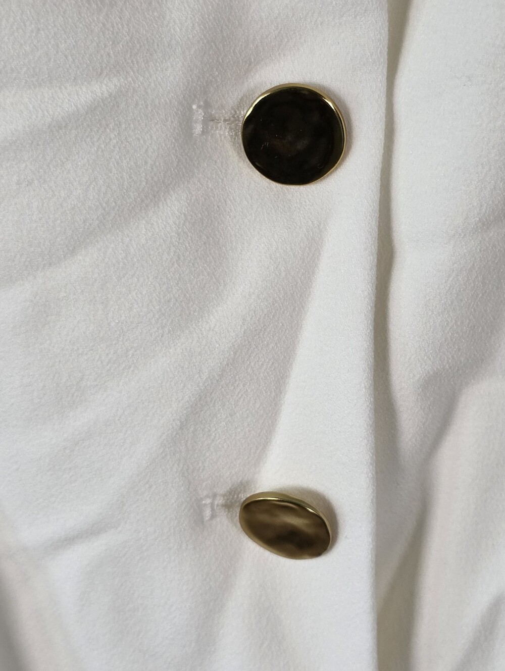 Donna Karan New York NWT White Gold Button Vest Maxi Dress Size 14 $199 No Chain - Picture 6 of 12